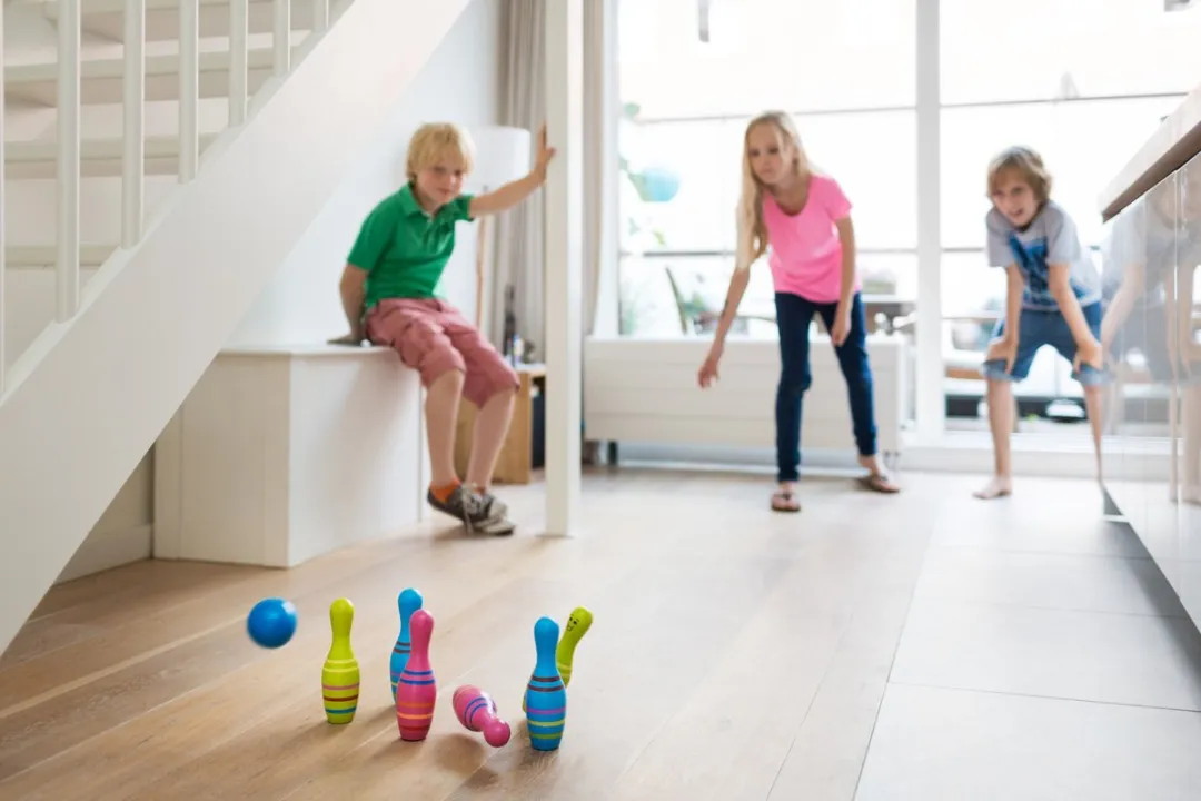 BS Toys Skittles Bowling Kegelspel - 6 Kegels - Rood/Wit