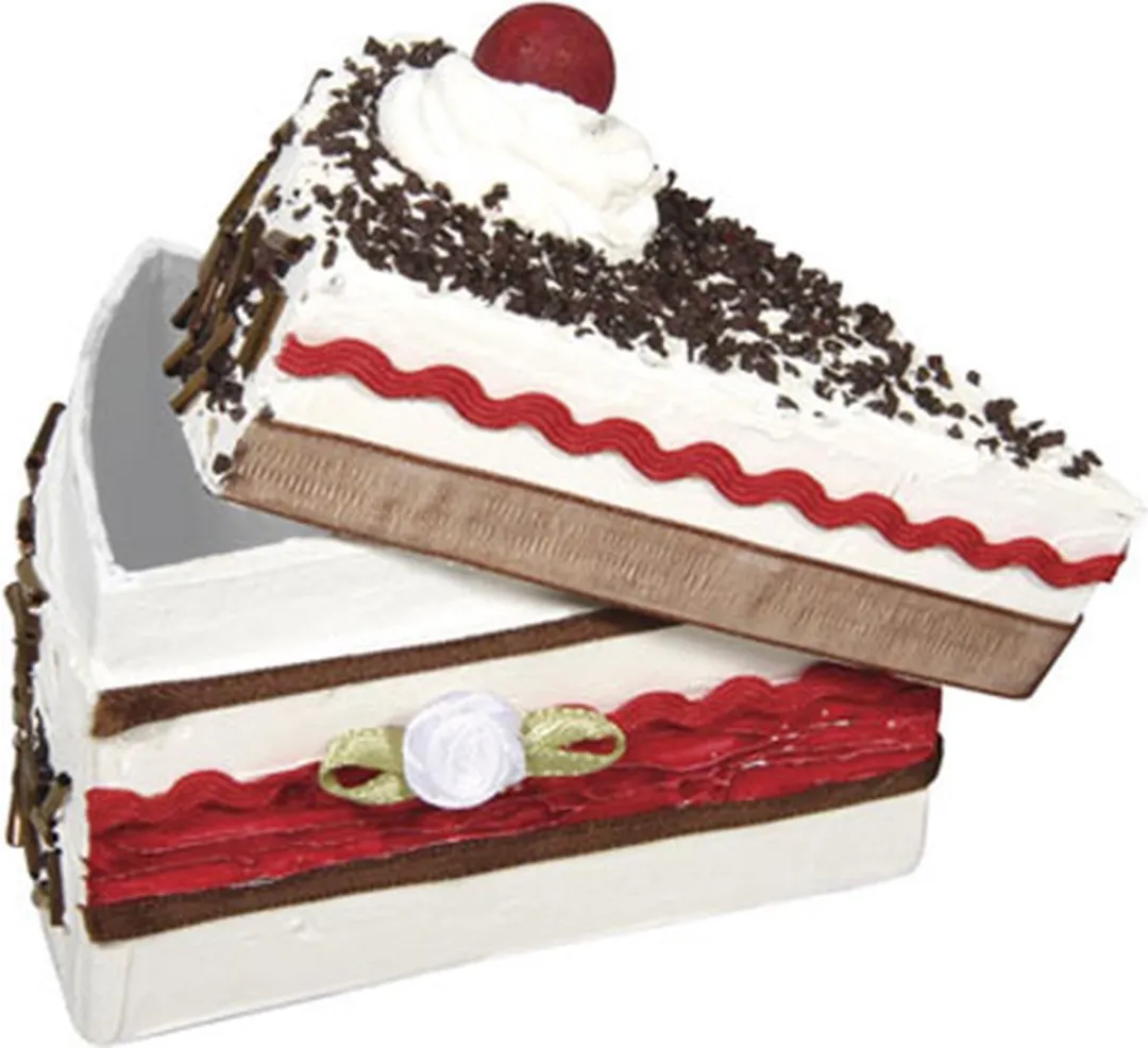RAYHER Deco Taartstuk Box Klein 8x6cm - 2 Stuks