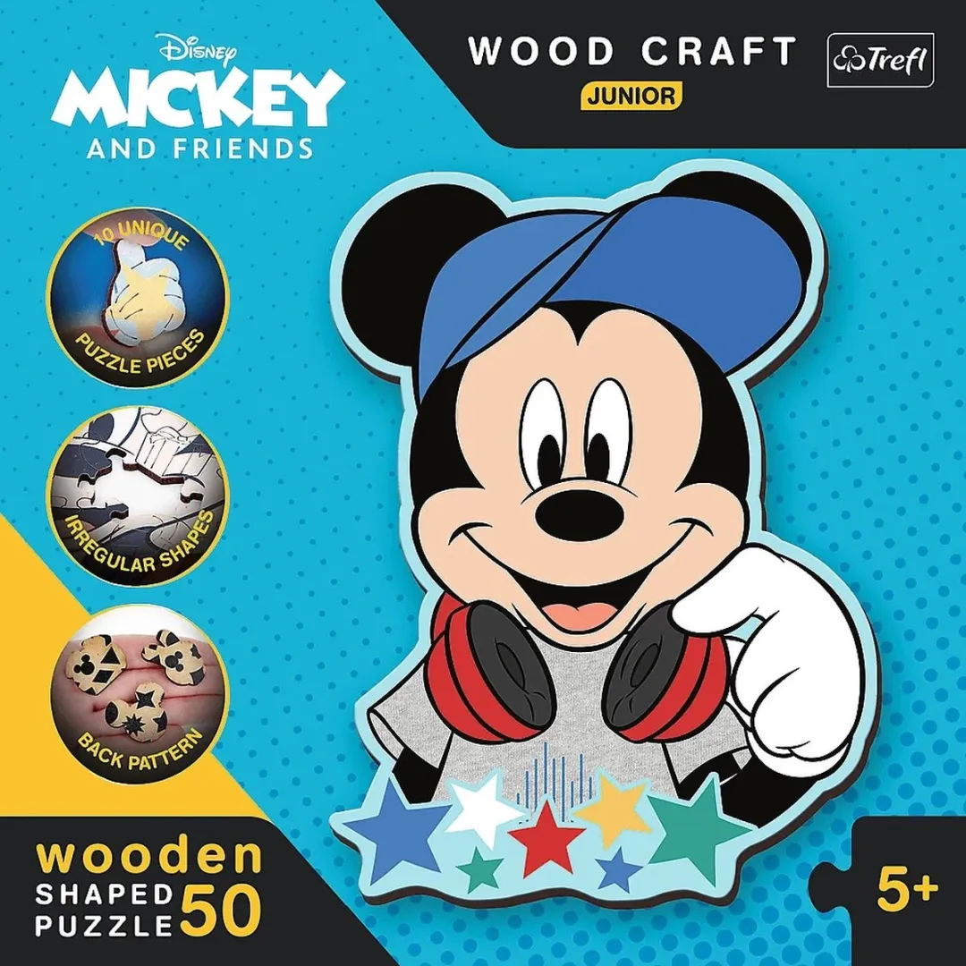 Trefl Houten Knutsel Junior Mickey Mouse 1000 Stuks - Multicolor