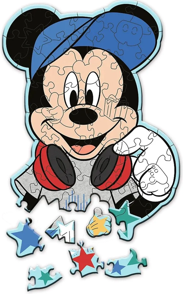 Trefl Houten Knutsel Junior Mickey Mouse 1000 Stuks - Multicolor