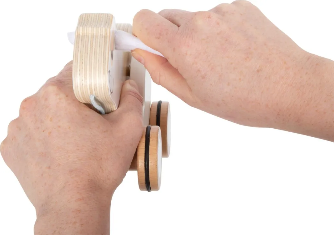 Small Foot Houten Trekkonijn met Knisperende Oren - Multi kleur