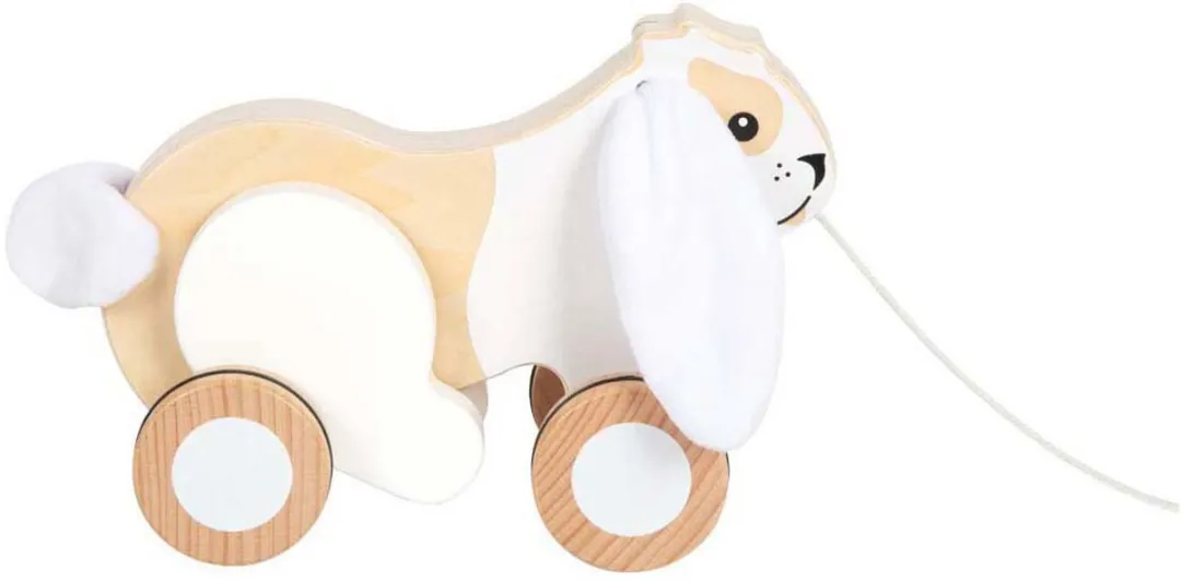 Small Foot Houten Trekkonijn met Knisperende Oren - Multi kleur
