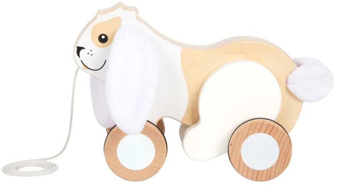 Small Foot Houten Trekkonijn met Knisperende Oren - Multi kleur