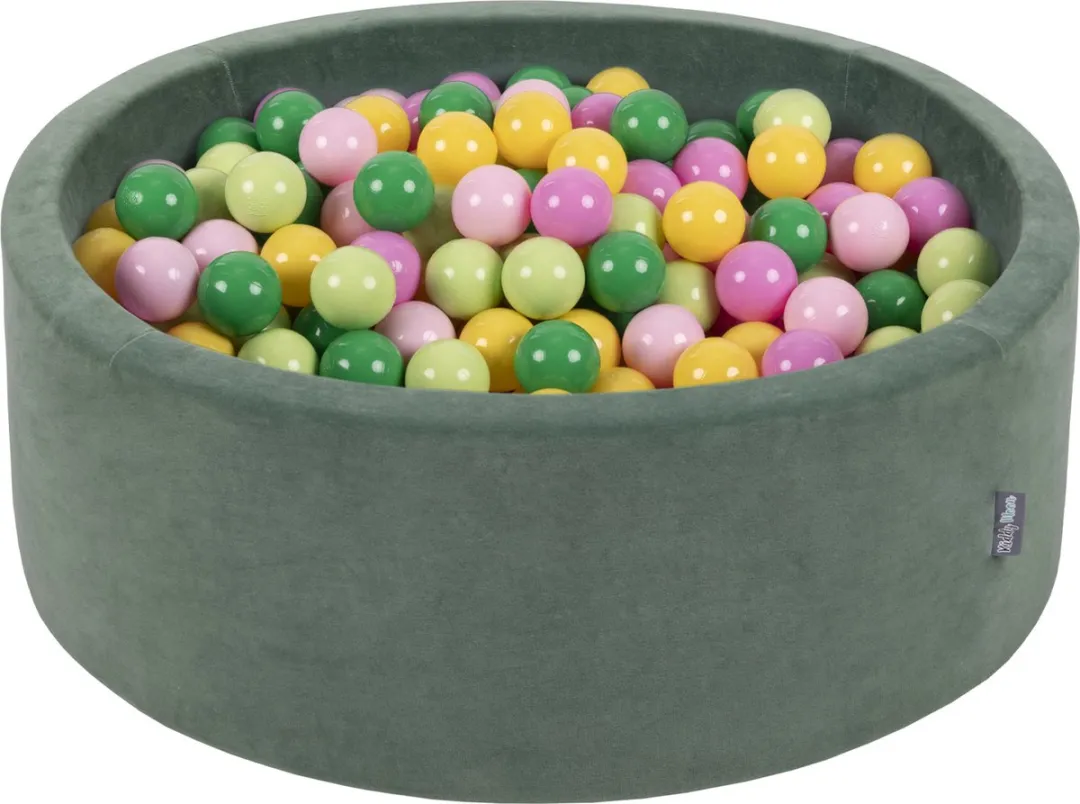 KiddyMoon Ballenbad 200 Ballen ∅7cm 90x30cm - Lente Kleuren
