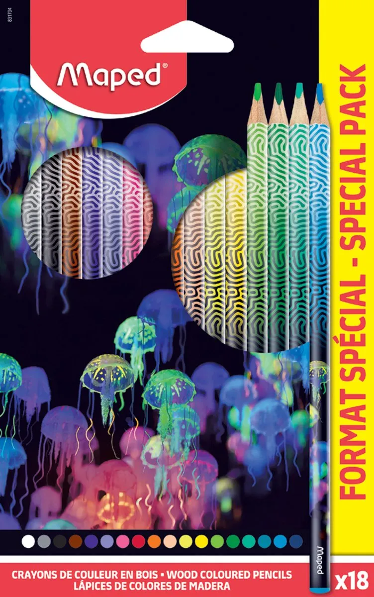 Maped Deepsea Paradise Driehoekige Kleurpotloden - 24 Stuks
