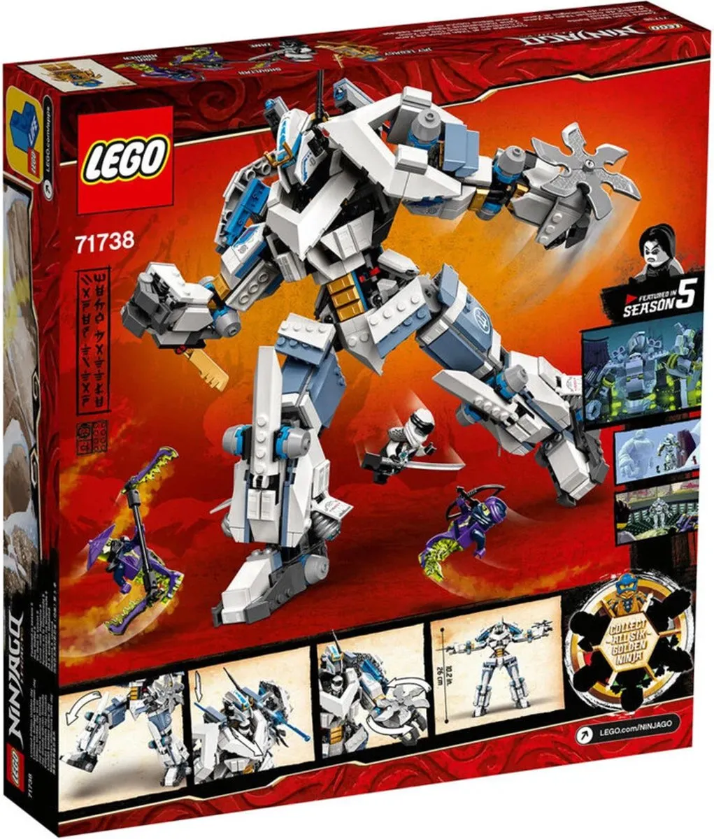 LEGO NINJAGO Legacy Zane’s Titanium Mecha Duel 71738 - 840 Stukken