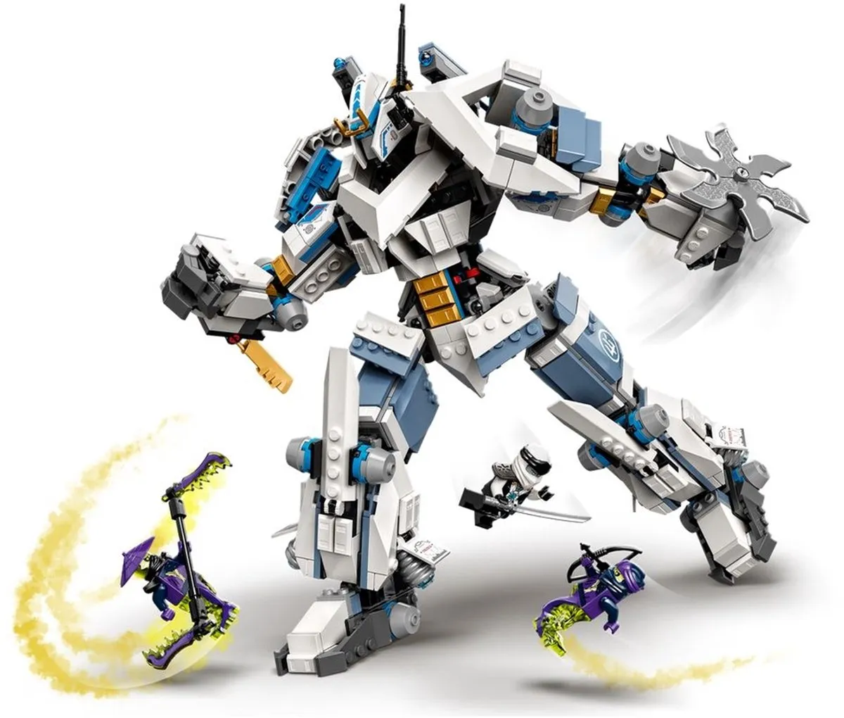 LEGO NINJAGO Legacy Zane’s Titanium Mecha Duel 71738 - 840 Stukken