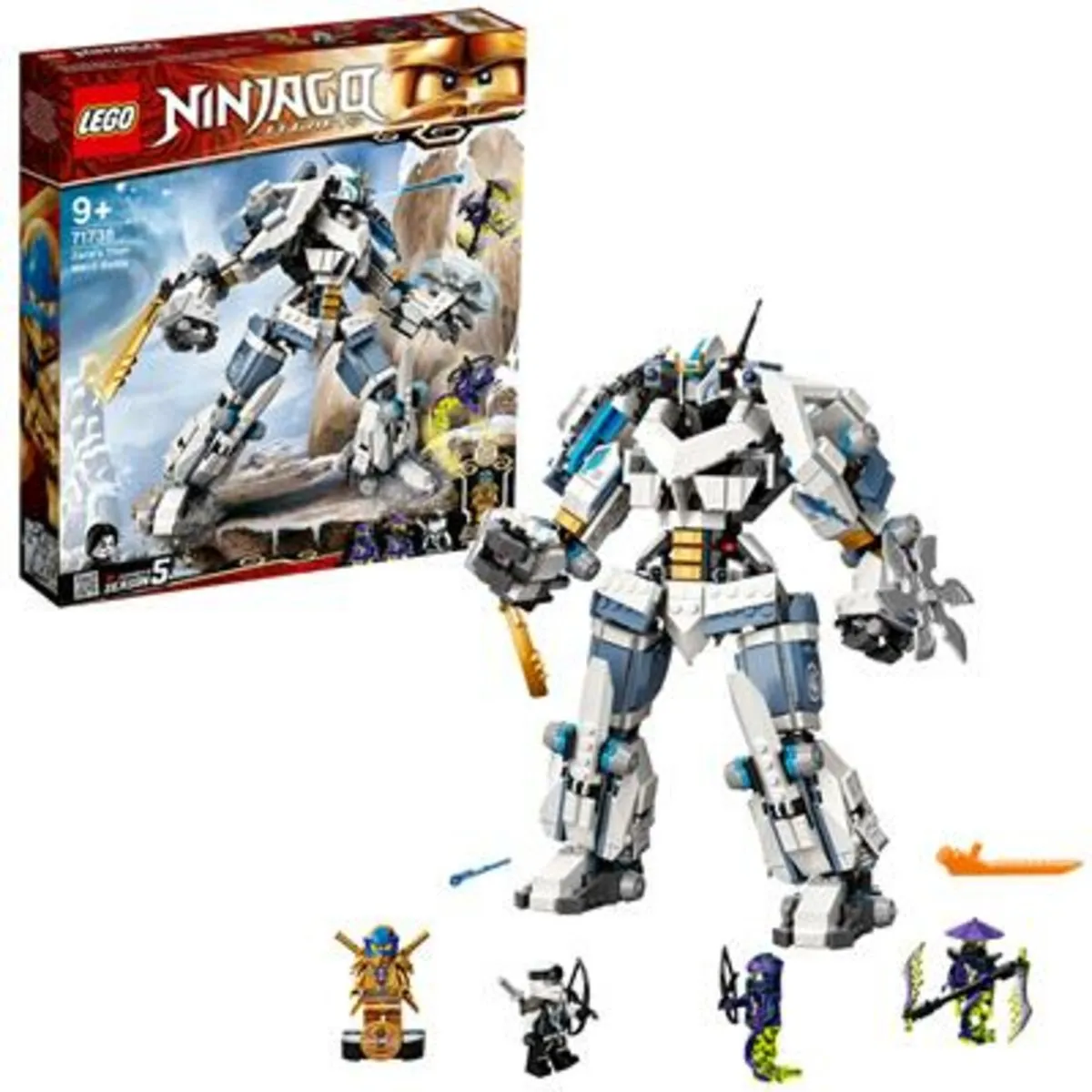 LEGO NINJAGO Legacy Zane’s Titanium Mecha Duel 71738 - 840 Stukken