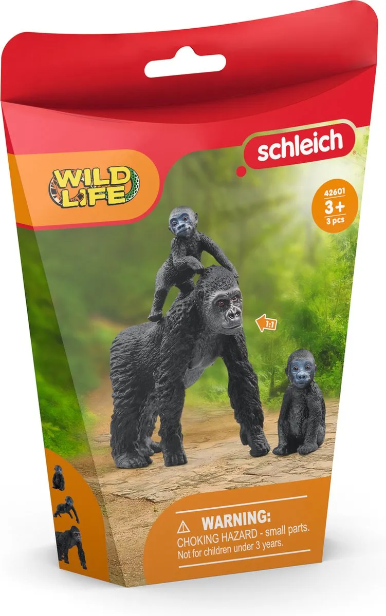 Schleich Wild Life Gorilla Familie Speelfigurenset 42601