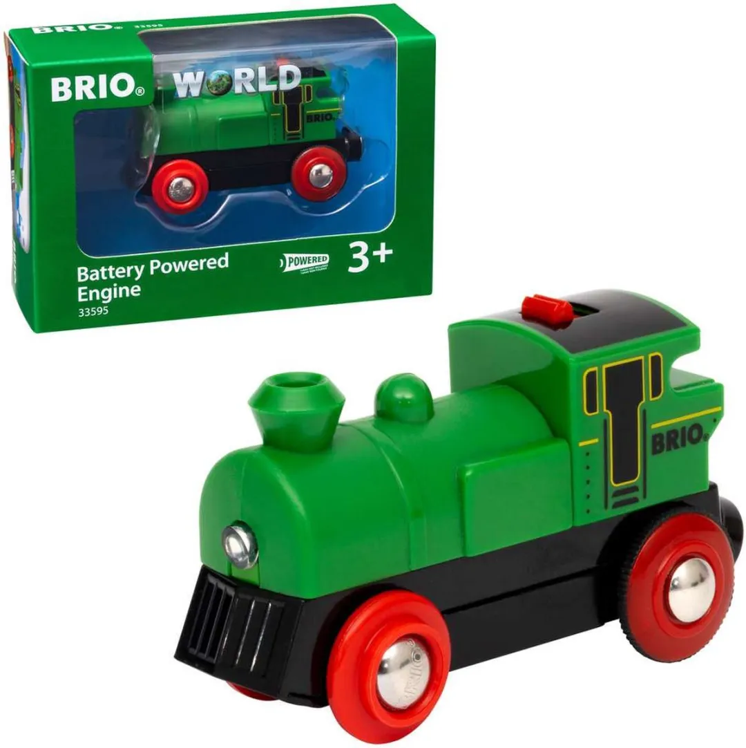 BRIO Groene locomotief op batterijen 33595 - Multicolor