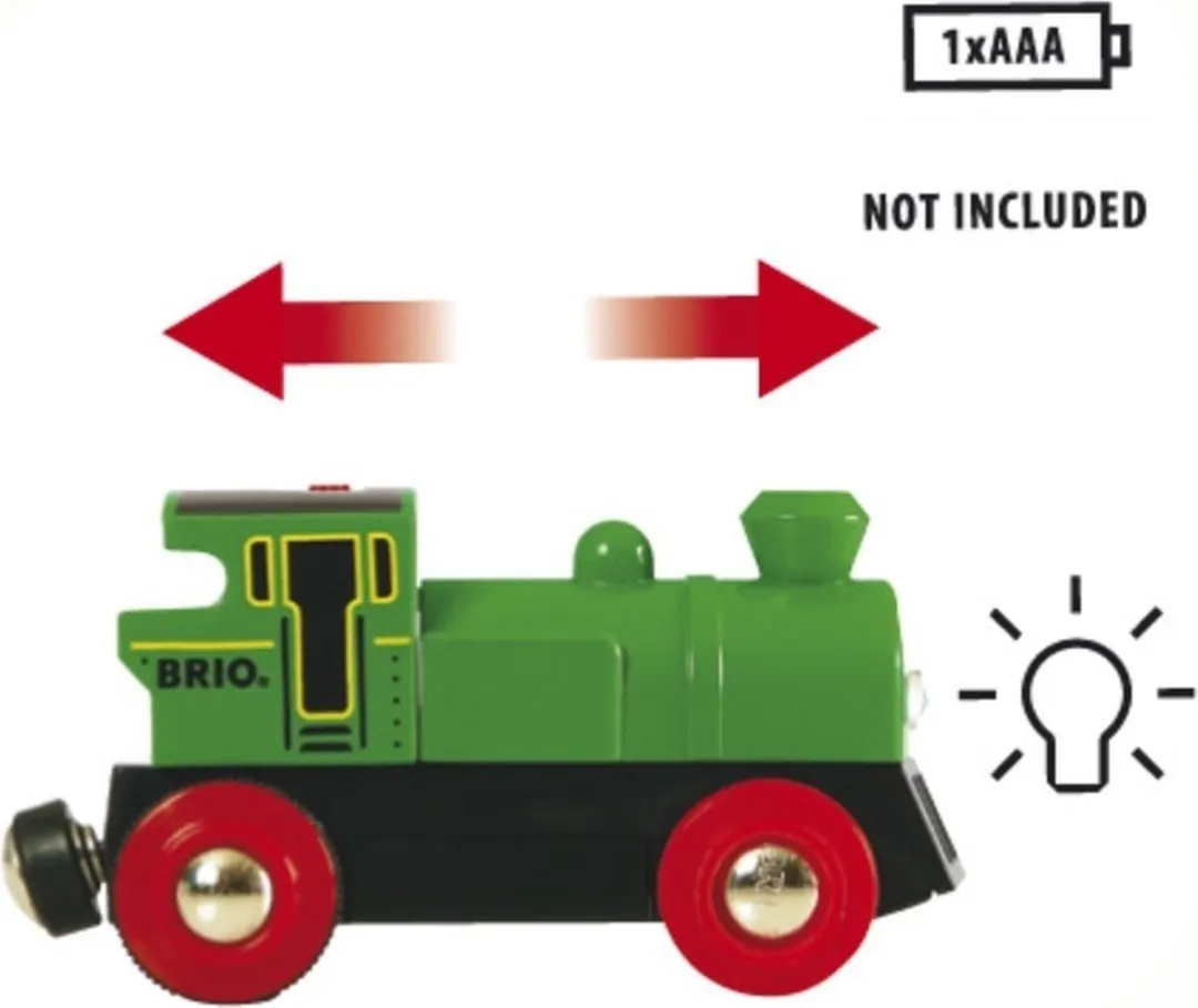 BRIO Groene locomotief op batterijen 33595 - Multicolor - afbeelding 6 van 6