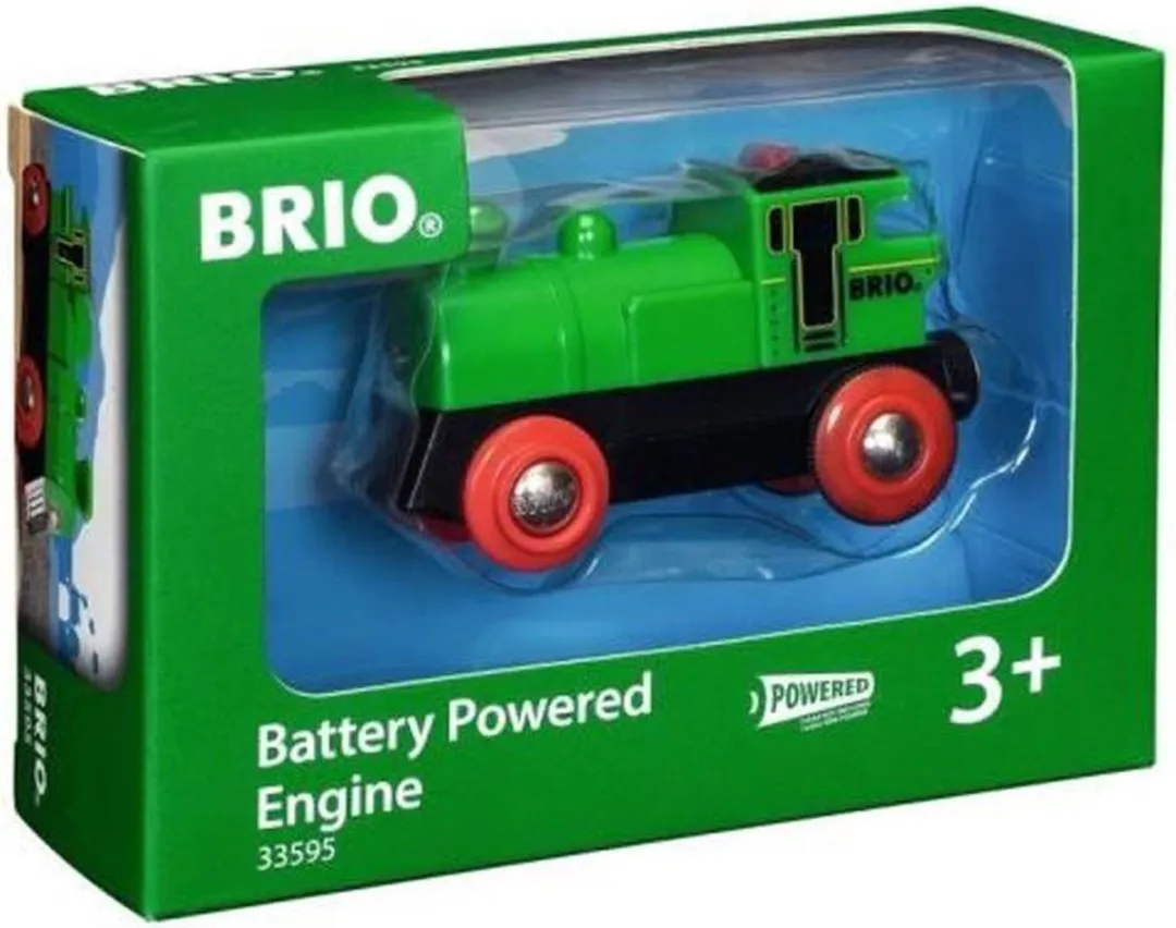 BRIO Groene locomotief op batterijen 33595