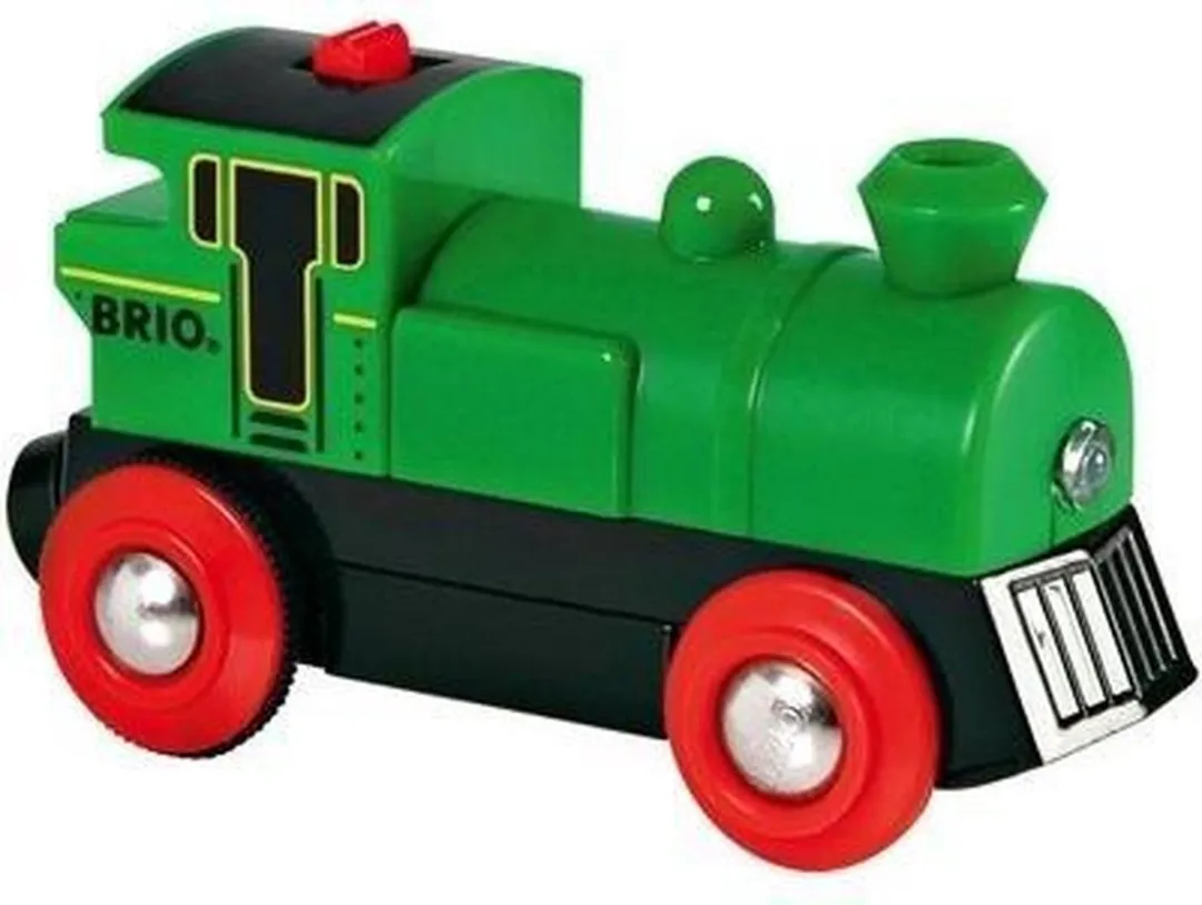 BRIO Groene locomotief op batterijen 33595 - Multicolor