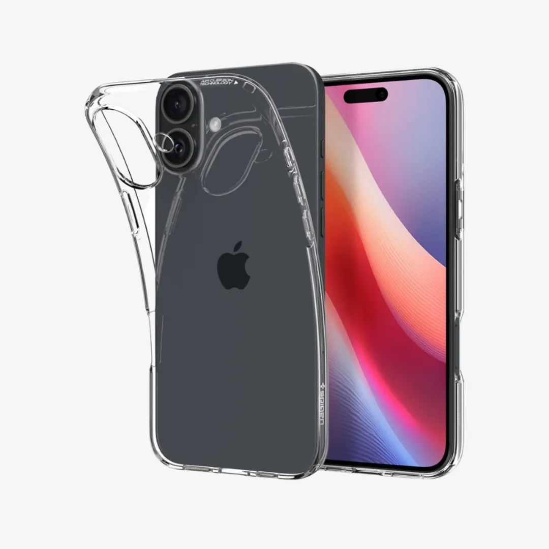 Spigen Crystal Flex ACS08092 iPhone 16 Plus Hoesje - Transparant