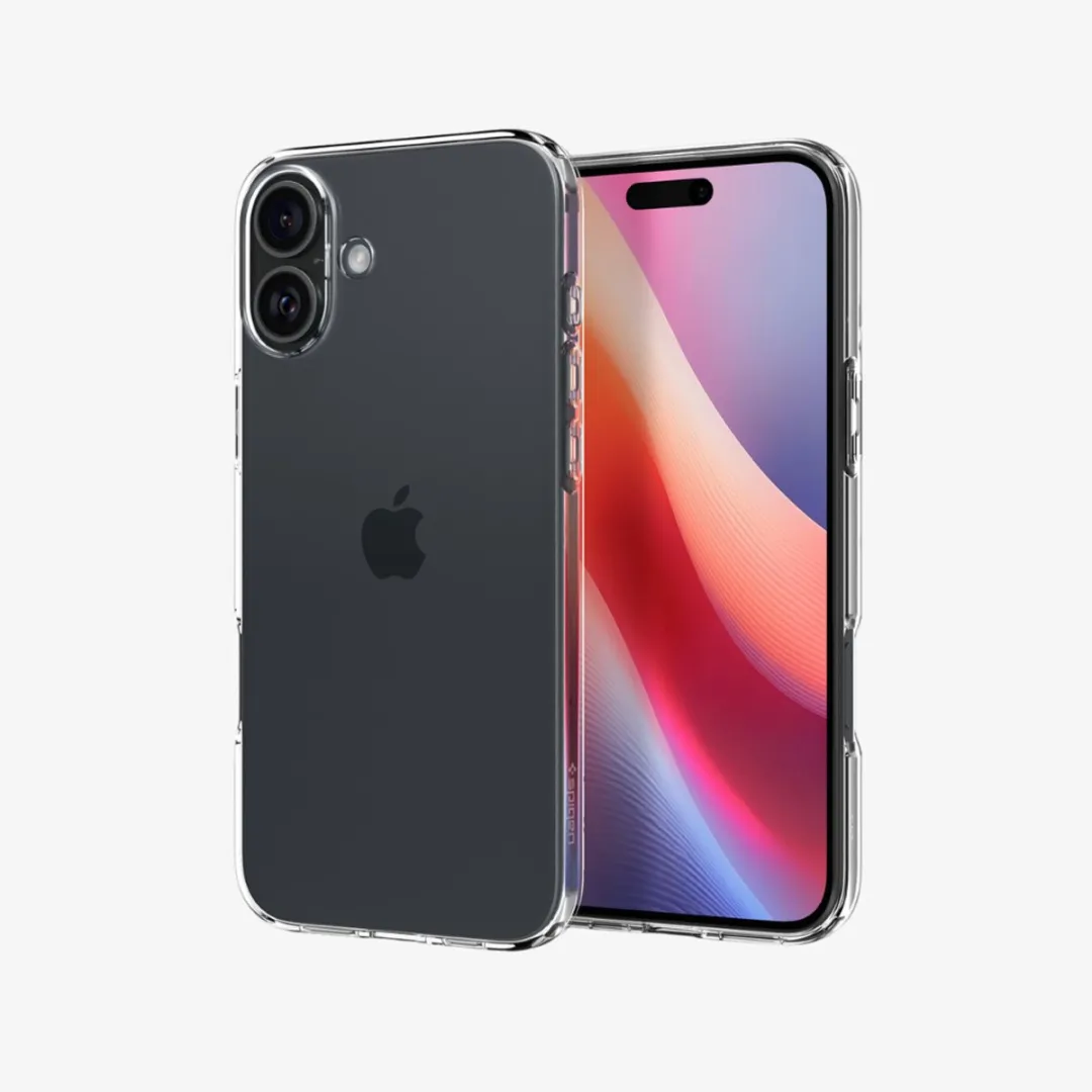 Spigen Crystal Flex ACS08092 iPhone 16 Plus Hoesje - Transparant
