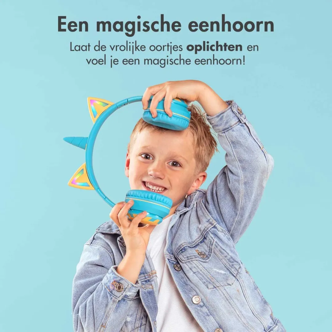 Imoshion Kinder Koptelefoon Unicorn SH00074035 - Bluetooth - Lichtblauw