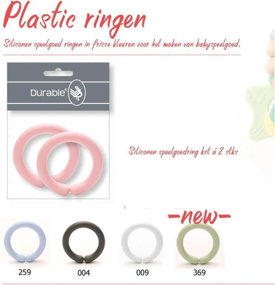 Durable Speelgoedring - 2 Stuks - Multicolor