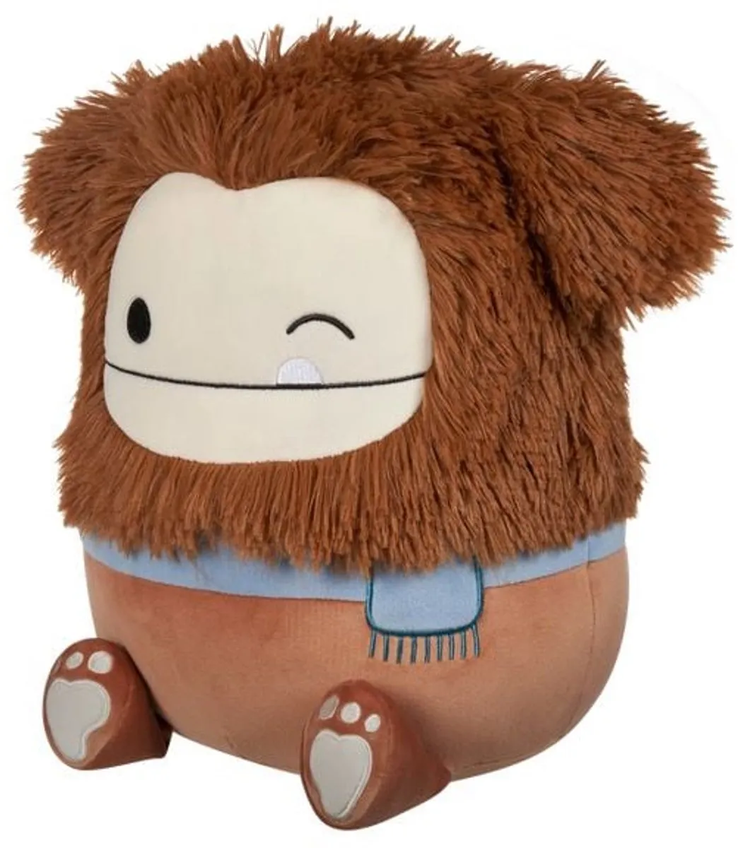 Squishmallows Benny Bruin Bigfoot 30cm Pluche - Winking met sjaal