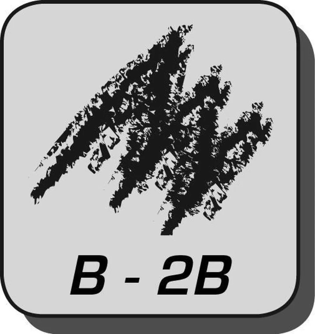 Maped Black'Peps B Potlood - 12 Stuks - Zwart/Grijs