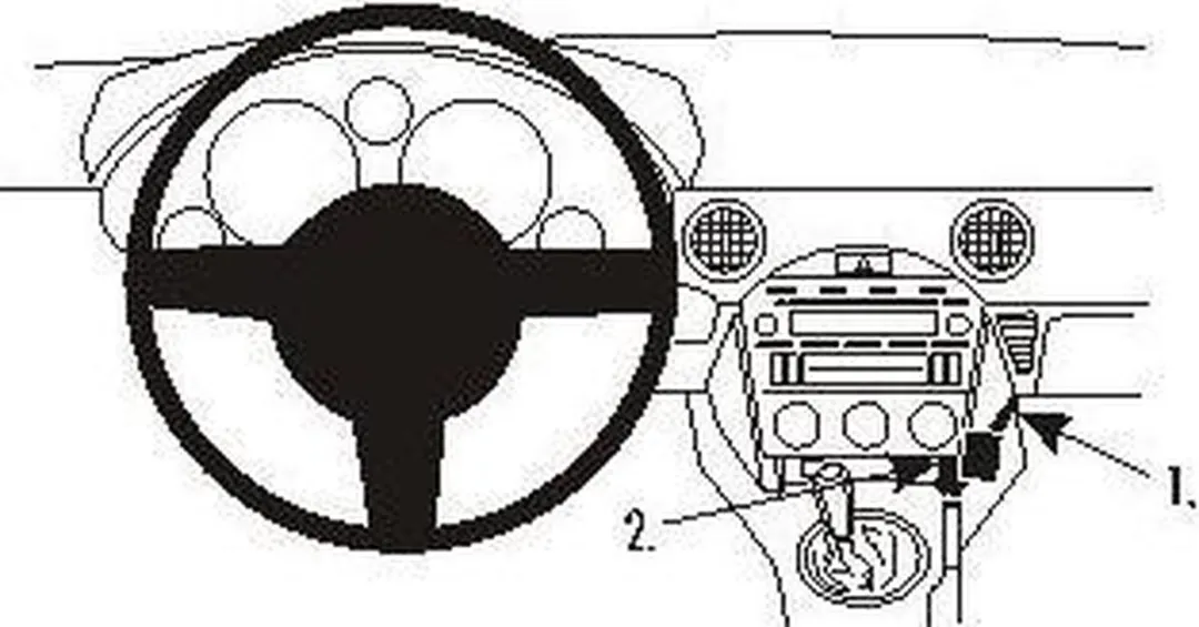 Brodit ProClip Mazda MX-5 2006-2008 Houder - 853755 - Grijs