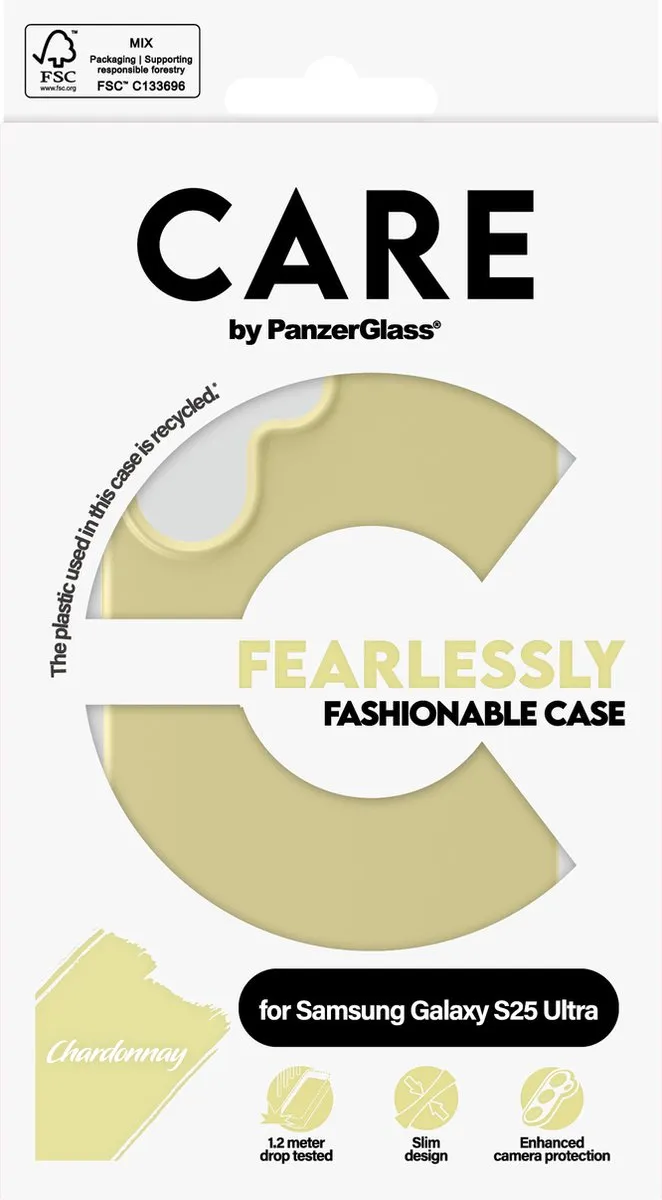PanzerGlass Case Care Mode voor Samsung Galaxy S25 Ultra - Transparent