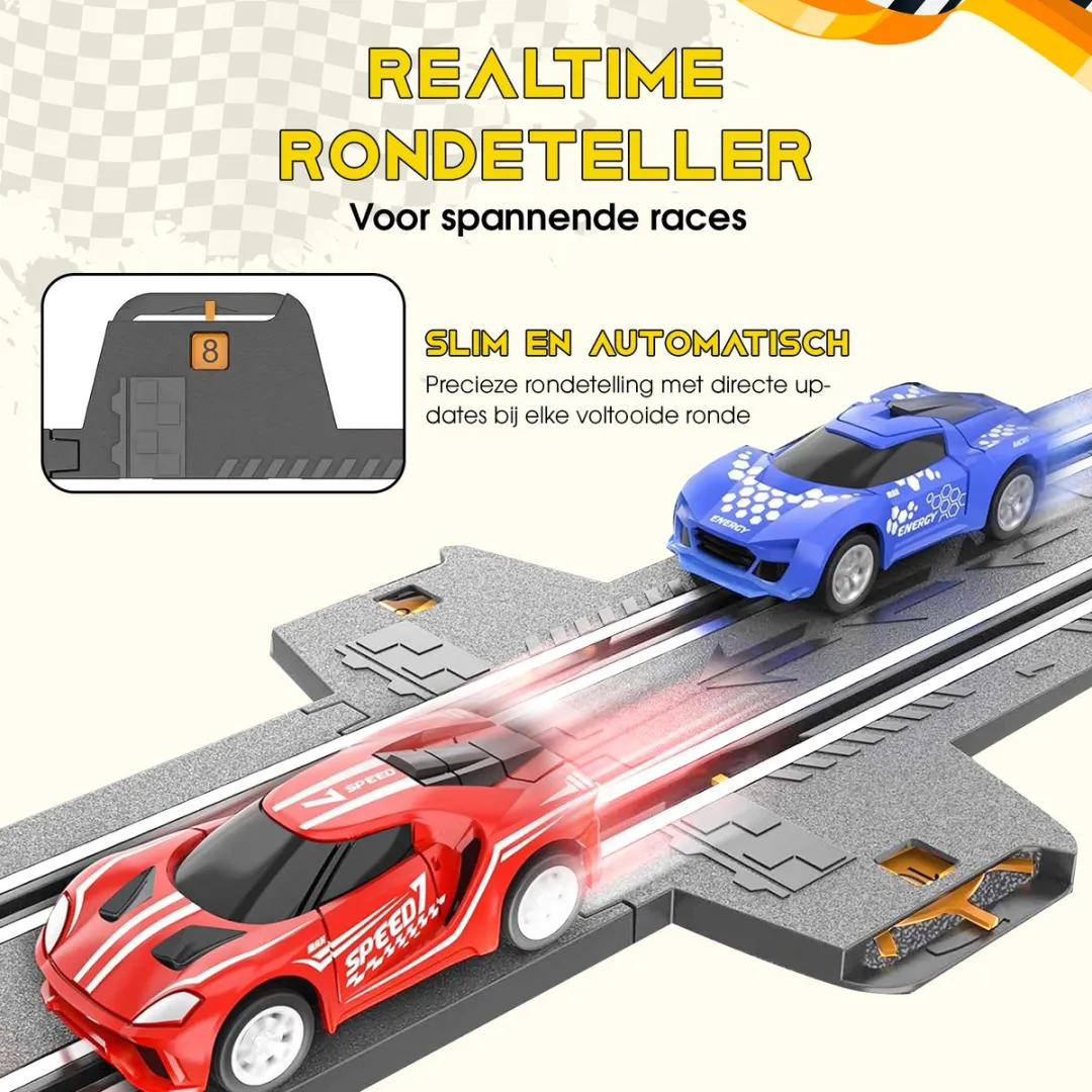 CosmoToys Elektrische Racebaan Ultimate Track 7,0M