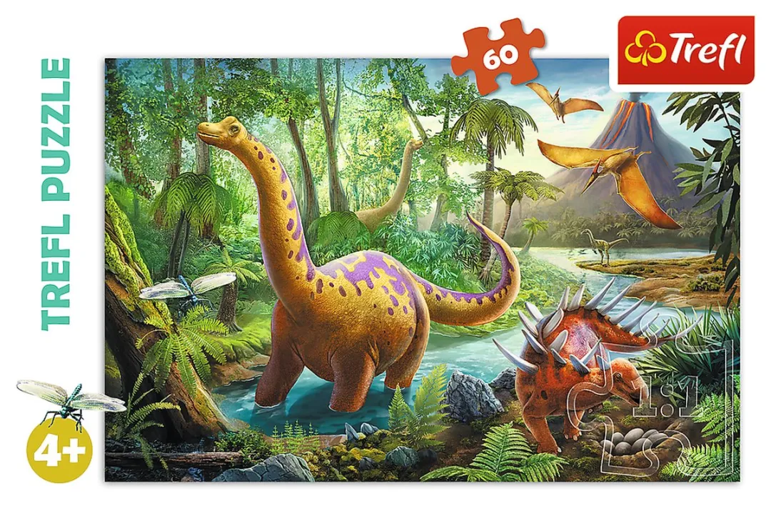 Trefl Legpuzzel Dinosauriërs 60 Stuks - Multi