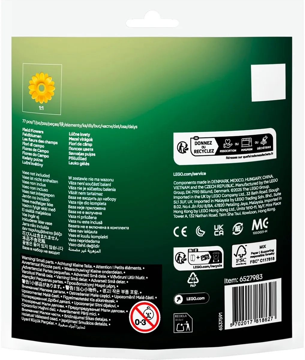 LEGO Botanicals Veldbloemen 30701 - 77 Stukken - Multicolor
