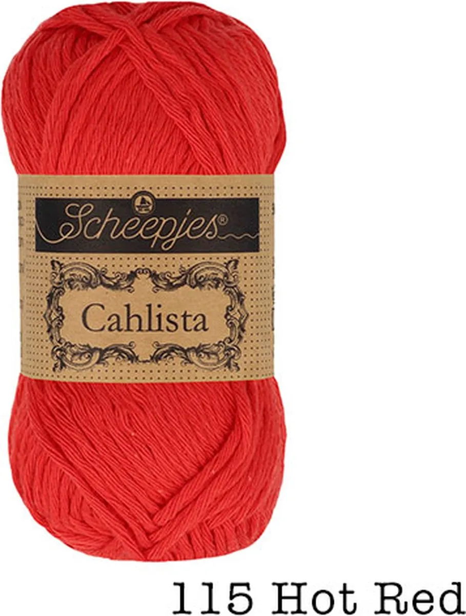 Scheepjes Cahlista Wol - Hot Red