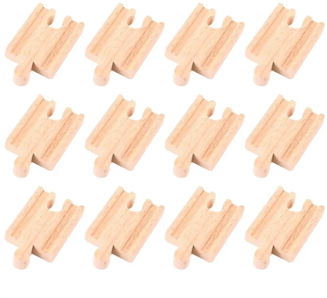 BigJigs Houten Treinbaan Uitbreiding BJT104 - 2 Stuks - Multi