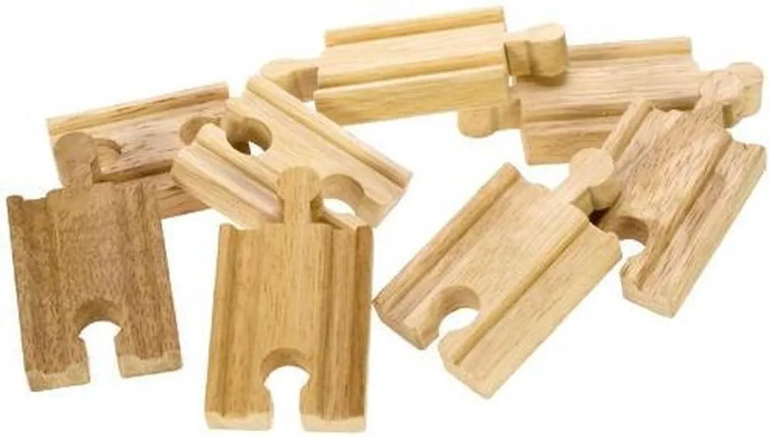 BigJigs Houten Treinbaan Uitbreiding BJT104 - 2 Stuks - Multi