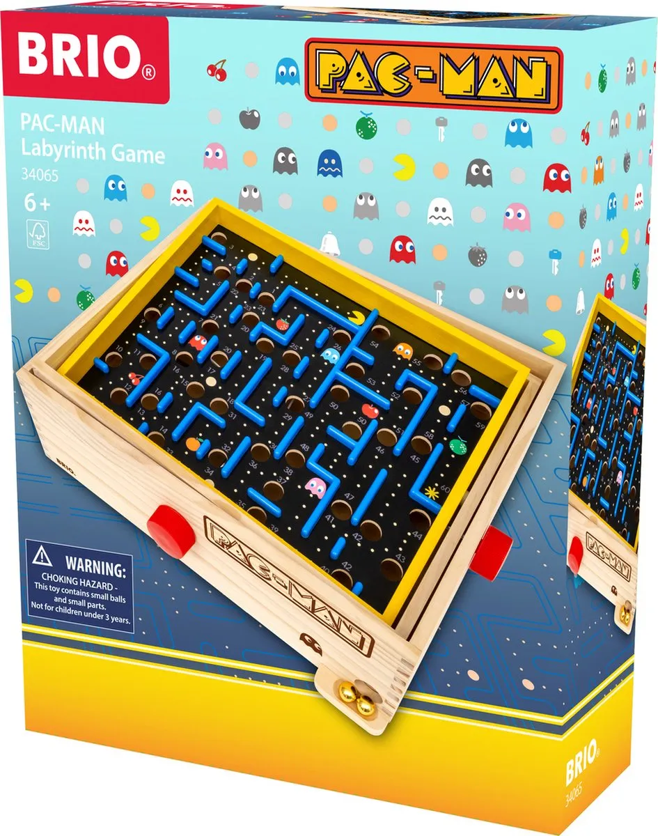 BRIO PAC-MAN Labyrint-spel 63406500 - Meerkleurig