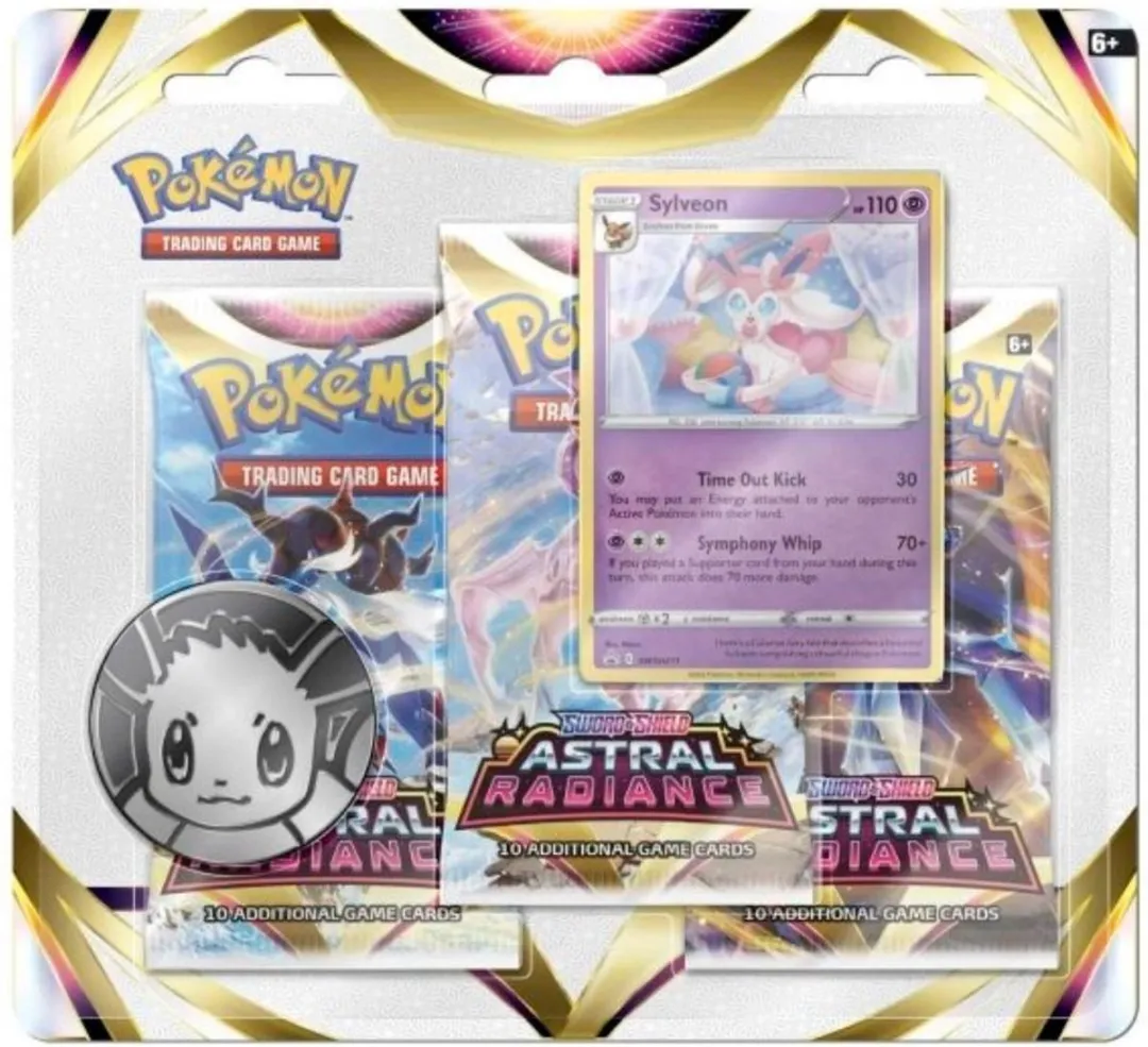 Pokémon TCG Sword & Shield Astral Radiance Eevee 3-Pack - afbeelding 6 van 6