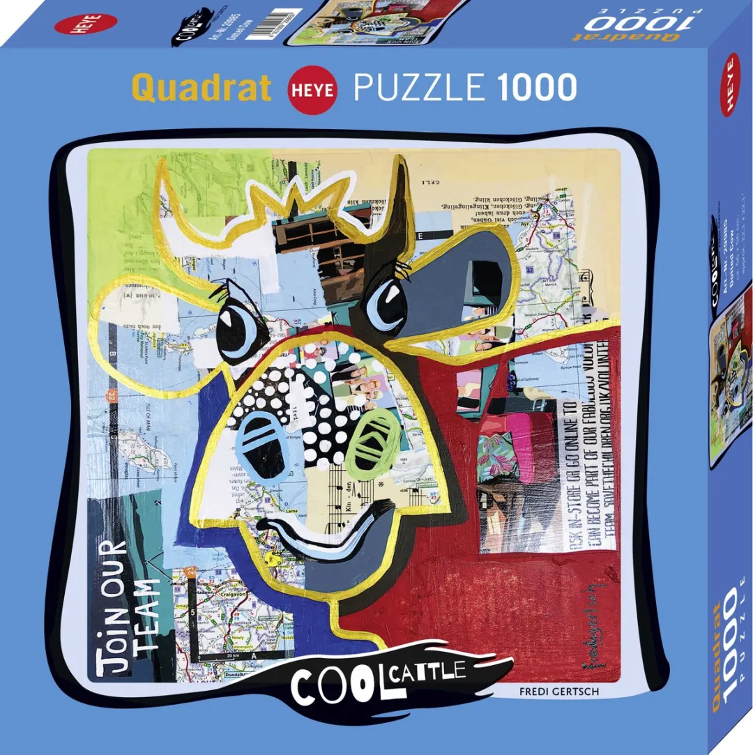 Heye Puzzel Dotted Cow 1000 Stuks - Multicolor