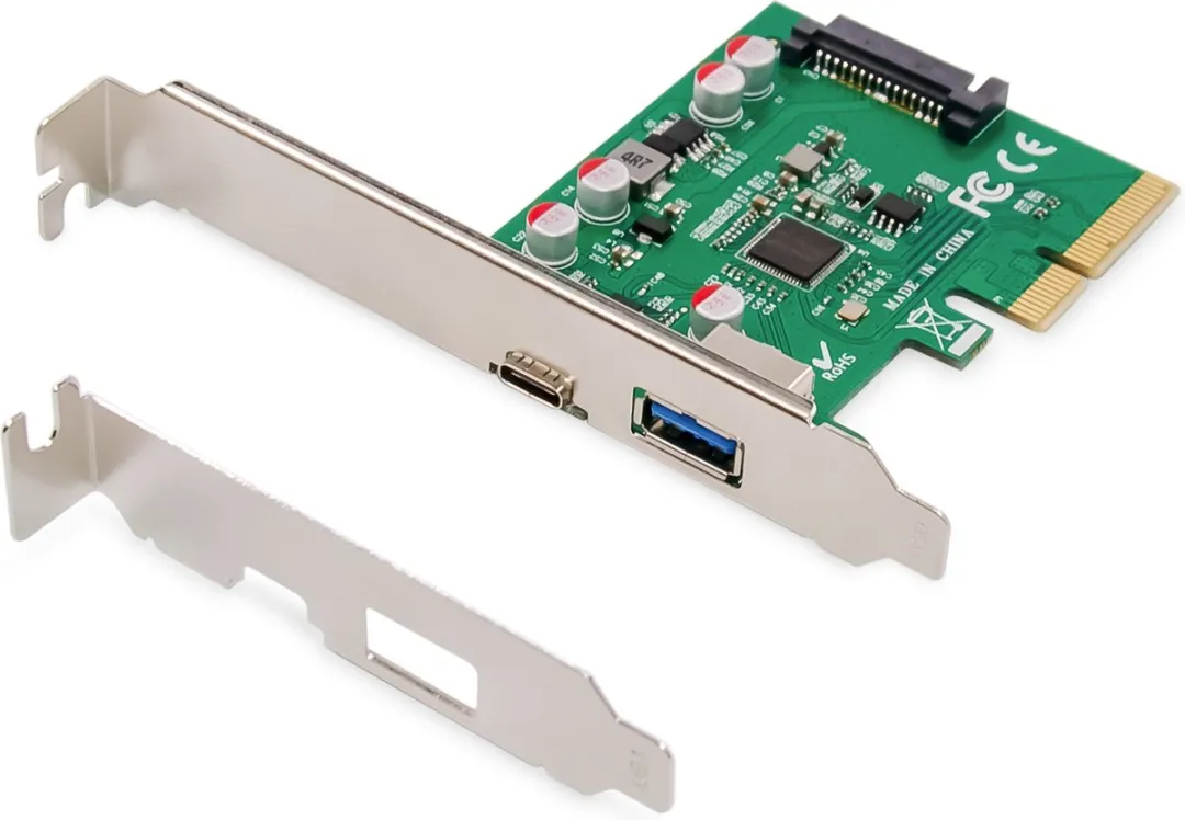 Digitus DS-30225 PCIe Kaart USB-C + USB-A