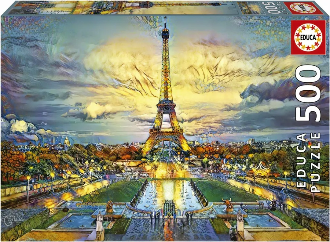 Educa Eiffeltoren Legpuzzel 500 Stuks - Multicolor
