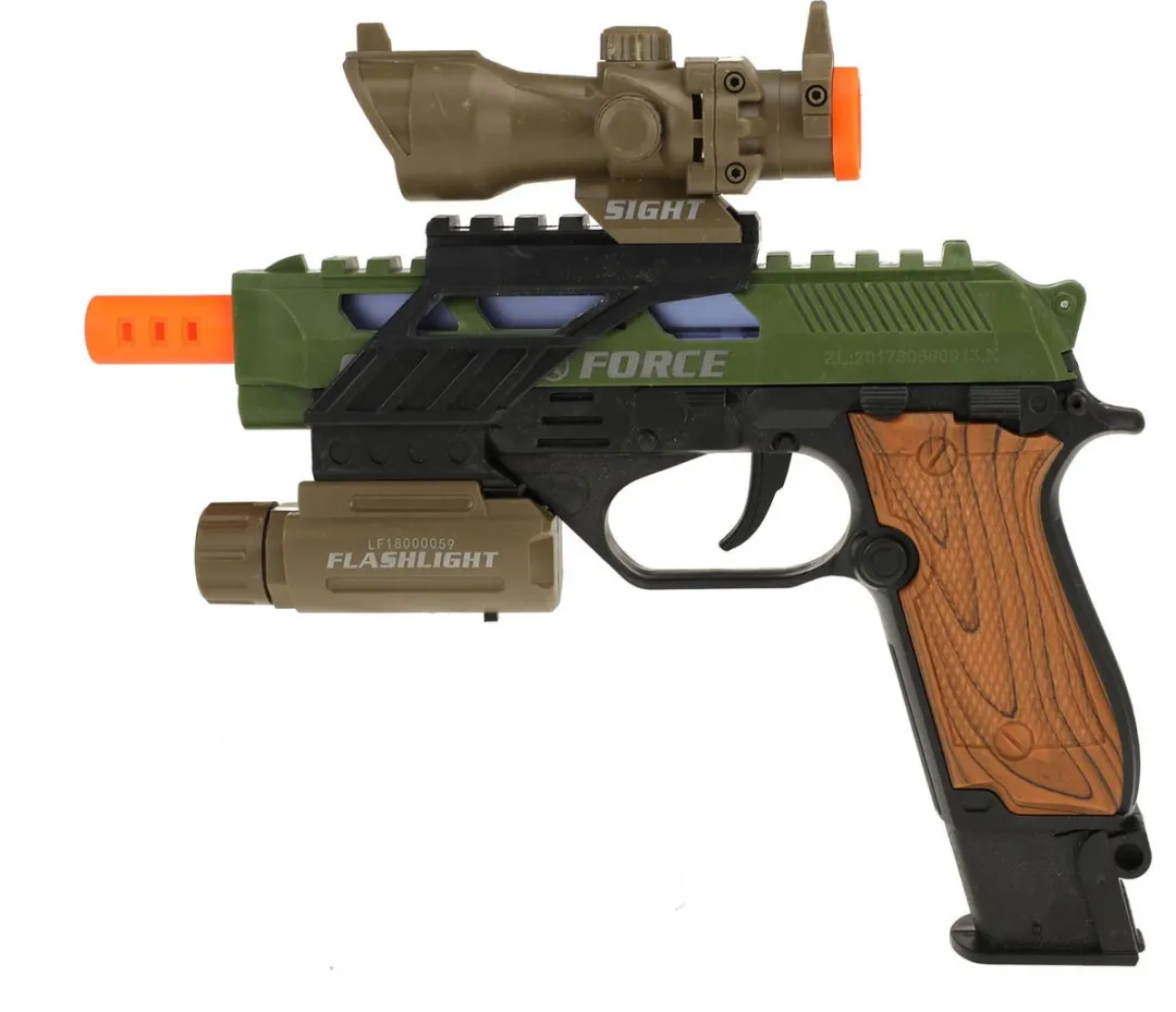 Toi-Toys Alfafox Militair Pistool - Licht & Geluid - M - Multi