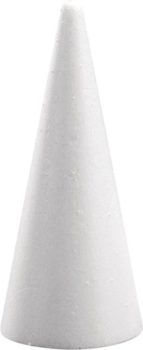 Rayher Piepschuim Kegels 2 Stuks - Wit - H21cm