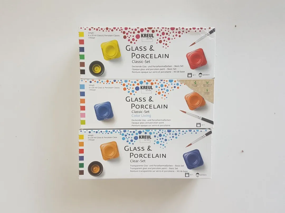 Kreul Classic Set Color Living Glas/Porseleinverf 18x20ml