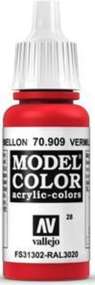 Vallejo Model Color Vermillion Acrylverf 17ml