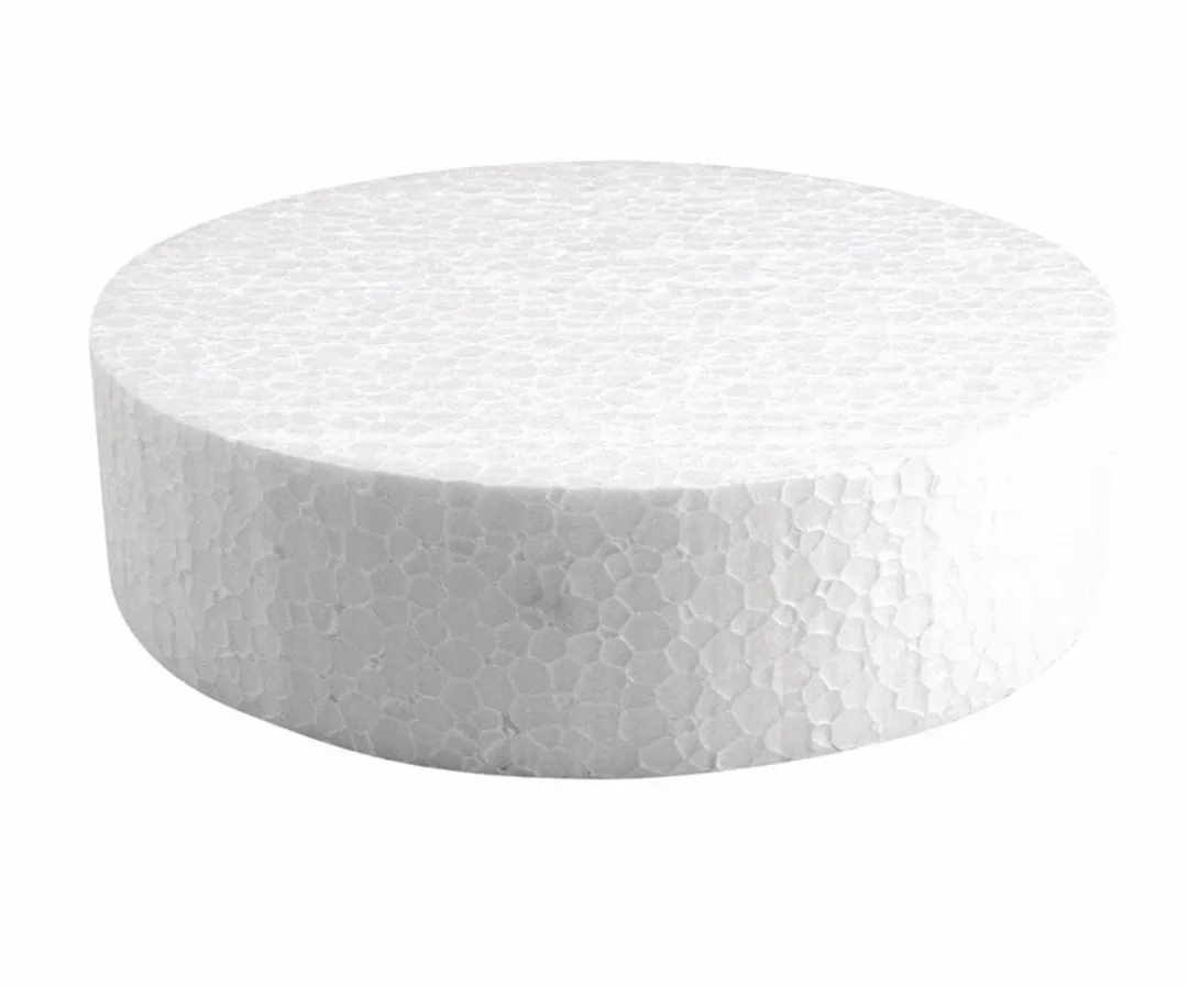 Rayher Piepschuim Schijven 15cm x 4cm - 4 Stuks - Wit