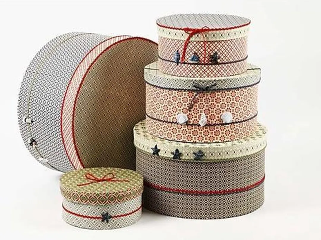 Creativ Company Ronde Hoedendozen - 5 Stuks - Bruin