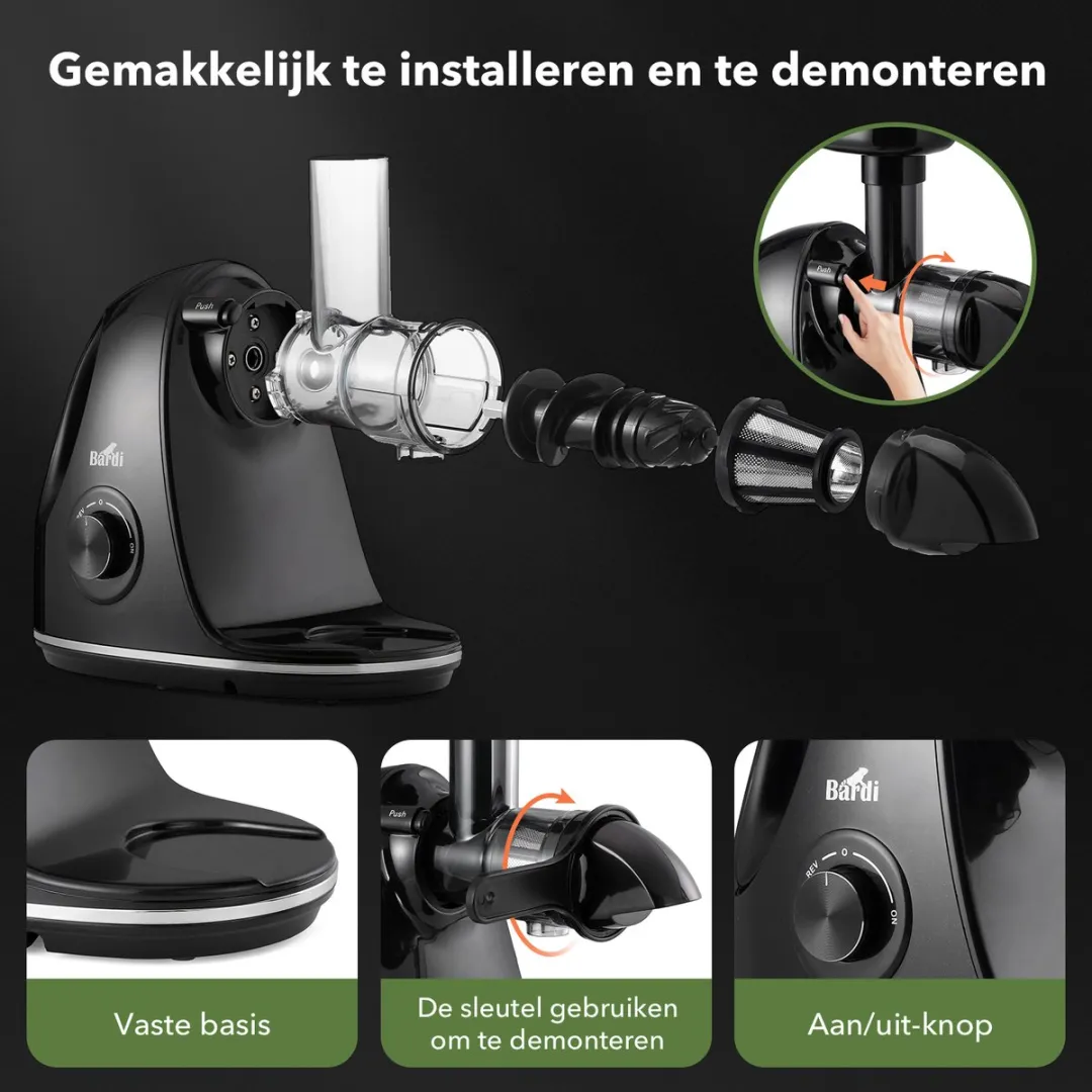 Bardi Slowjuicer 50120 - Zwart