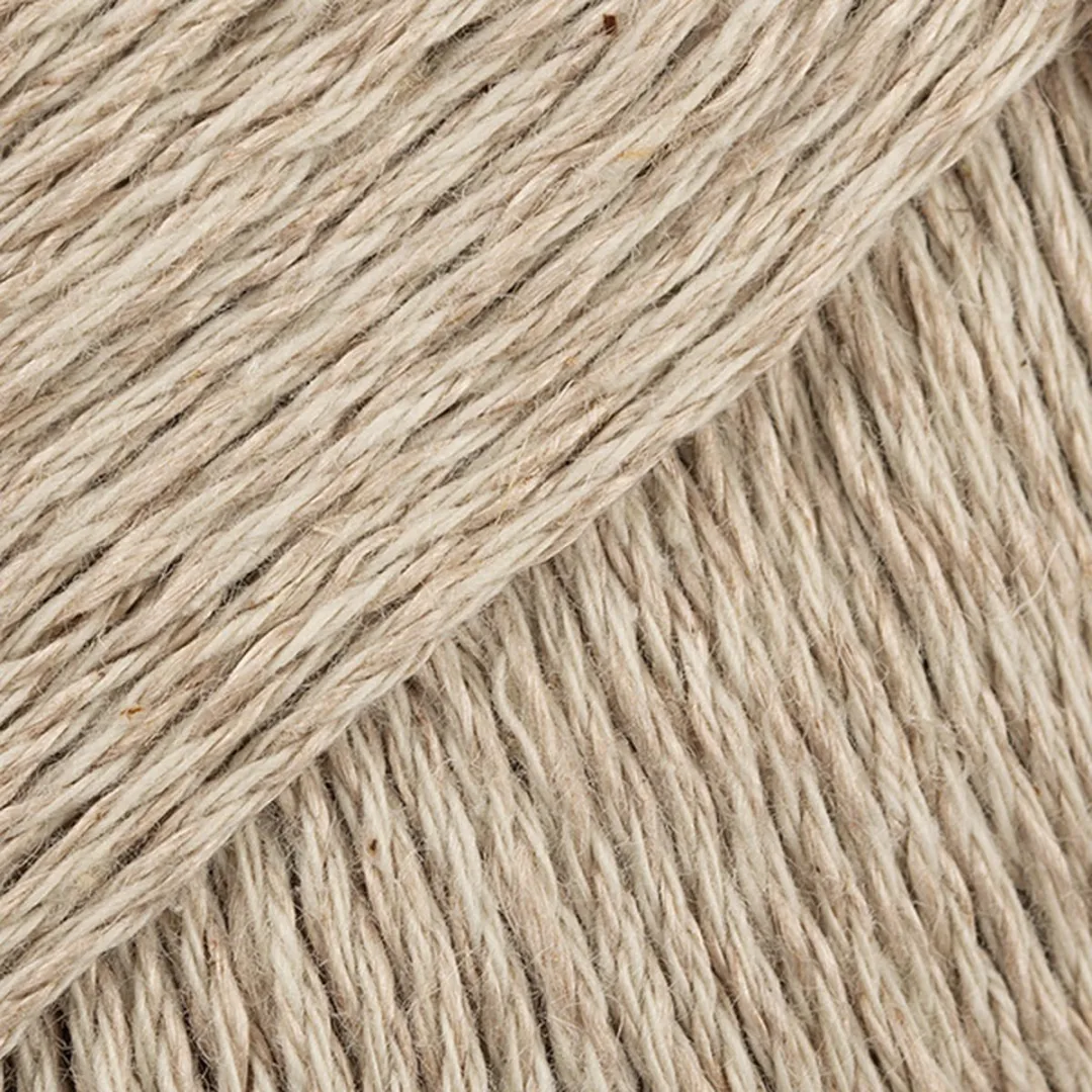 Drops Bomull-Lin Uni Colour Beige Katoen/Linnen Garen
