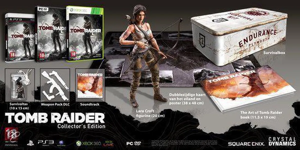Square Enix Tomb Raider Collector Deluxe Edition Xbox 360