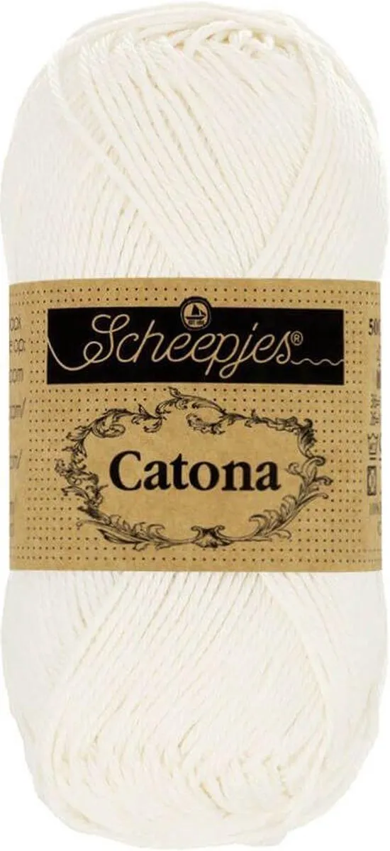 Scheepjes Catona 105 Bridal White Wol