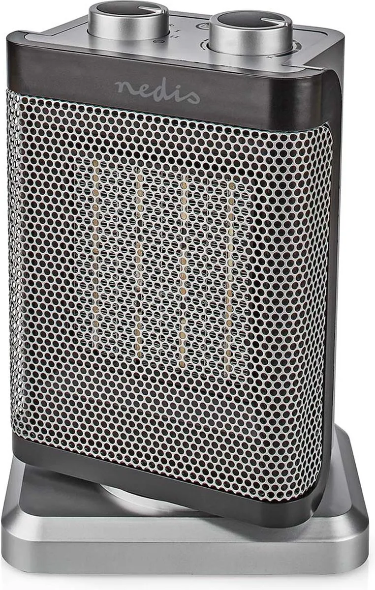Nedis HTFA17GY Keramische Ventilatorkachel 1500W - Grijs
