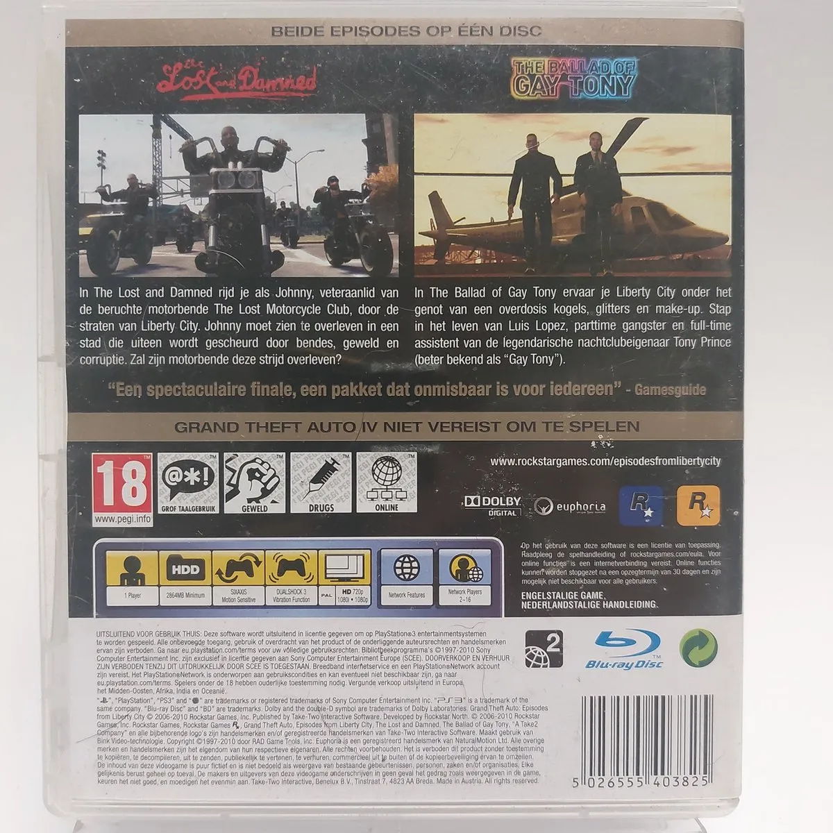 Rockstar Grand Theft Auto Episodes From Liberty City PS3