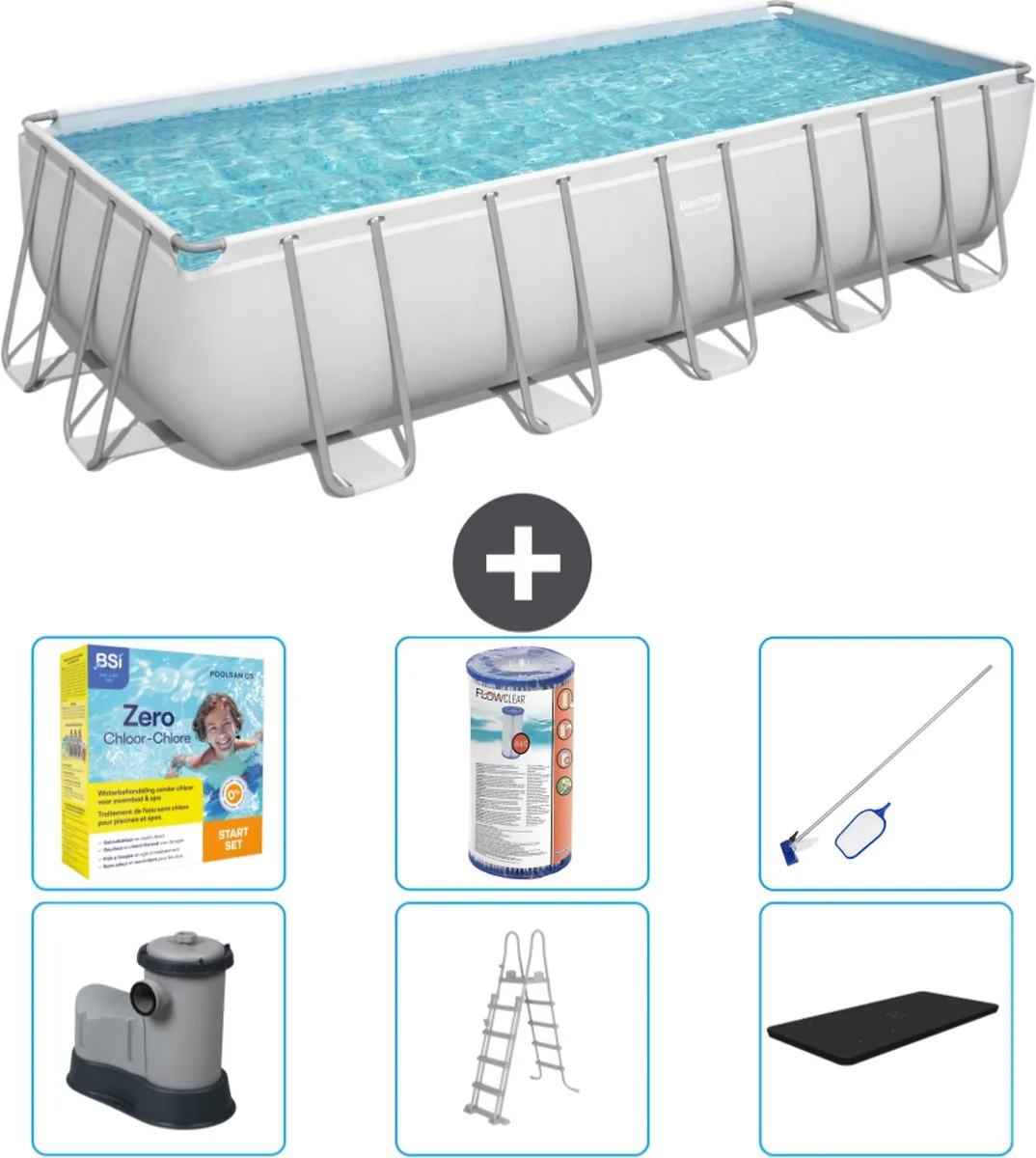 Bestway Power Steel Zwembad 640x274x132cm