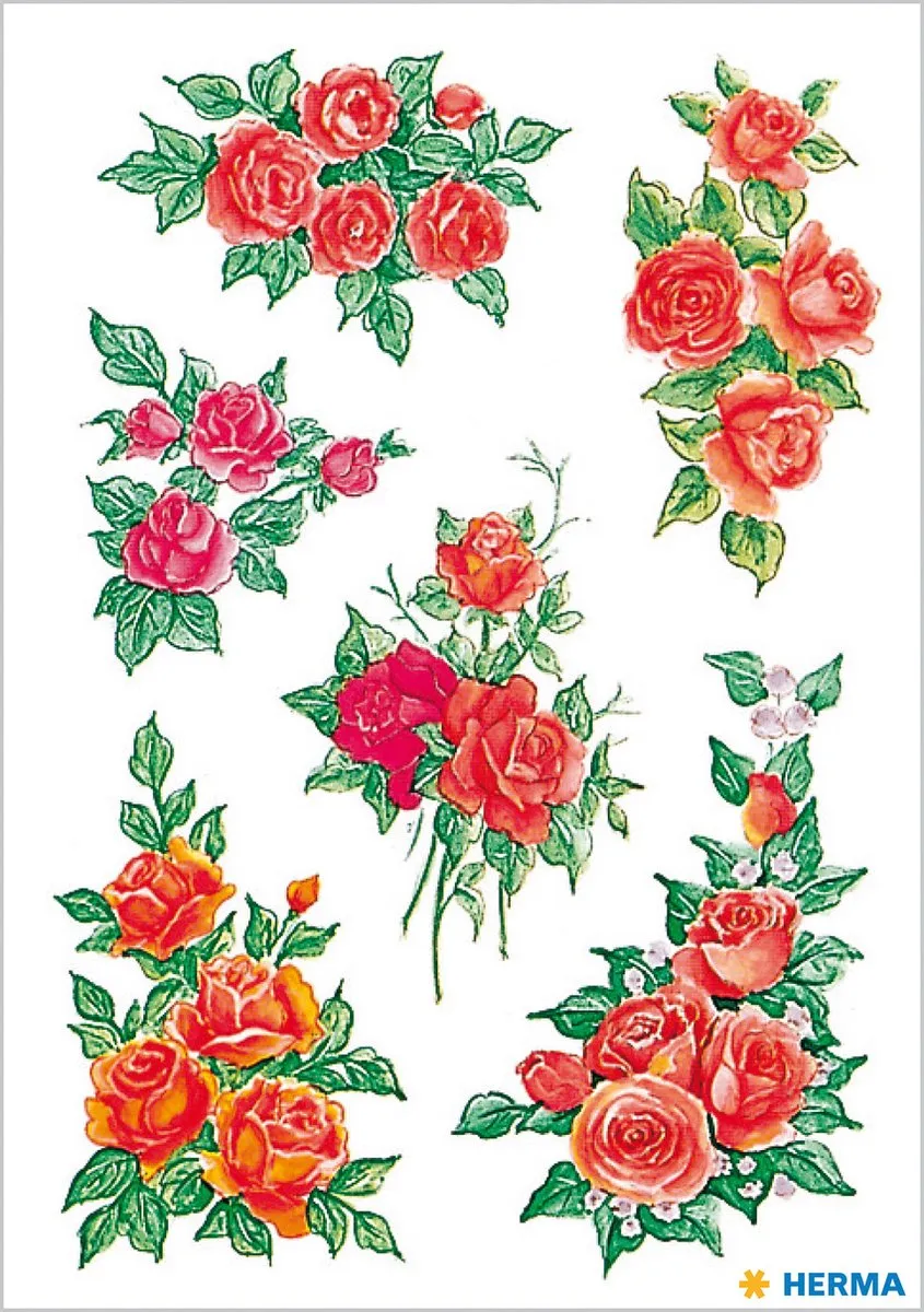 Herma Rozenbouquet Stickers - 18 Stuks
